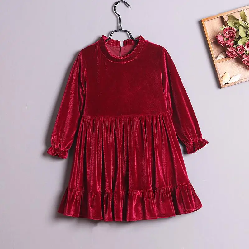 Burgundy Платья для мамы и дочки; вечерние платья с длинными рукавами для мамы и дочки; одежда для всей семьи; одежда для мамы и девочки - Цвет: Burgundy
