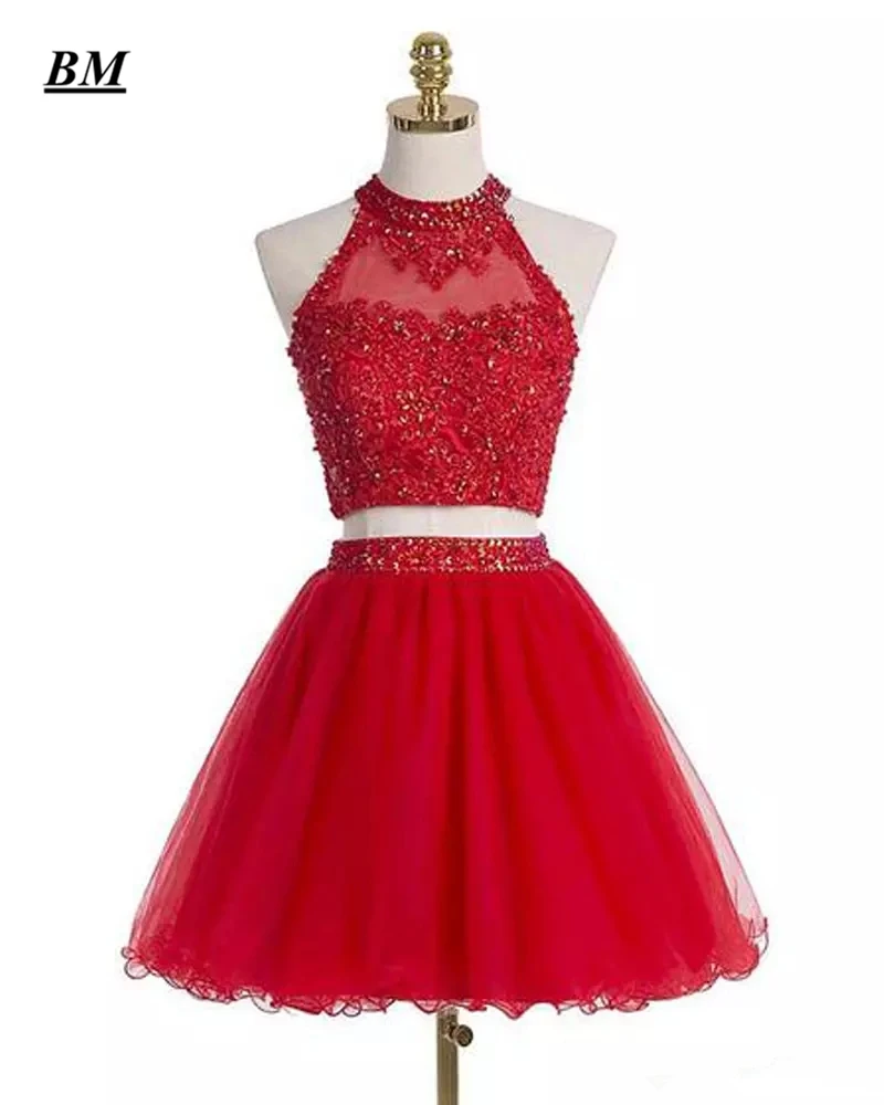 Vestidos Rojos cortos de regreso a casa, vestidos de tul con cuentas para graduación, baile de graduación, Vestido de fiesta Formal, Vestido de formato BM137, de 2021 _ - AliExpress Mobile