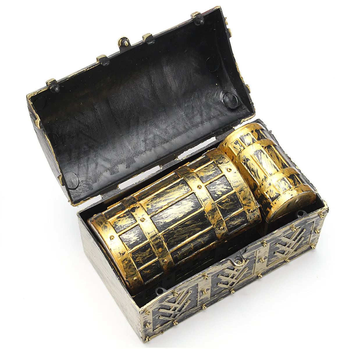 3 Size Pirate Jewelry Storage Box Case Holder Vintage Mini Treasure Chest Gift