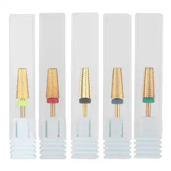 

5 in 1 Nail Drill Bits Tungsten Alloy Nail Polishing Grinding Sanding Heads Nail Polisher Accessory Nails Accessoires