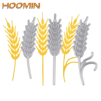 

HOOMIN Cut Die Mold Stencils Die Cuts Embossing 3pcs Straw Wheat Plant Metal Cutting Dies Scrapbooking Album Paper Art Craft