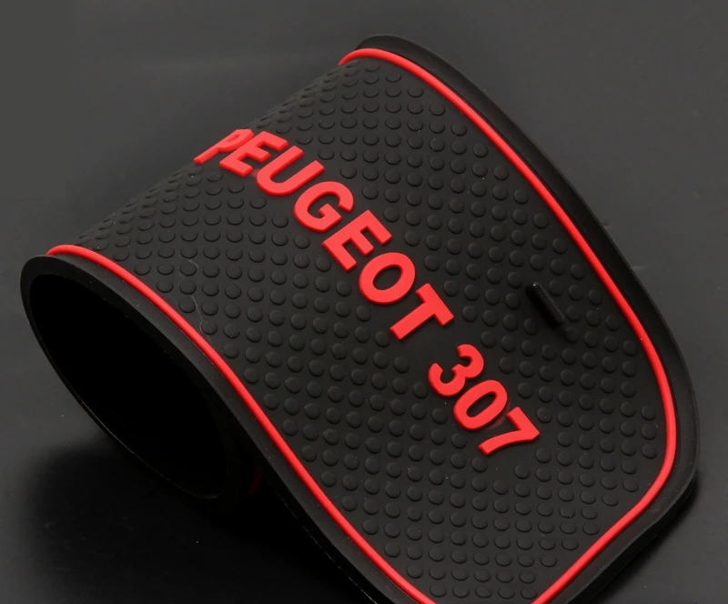Автомобильный Гаджет коврик для peugeot 307 307SW 307CC хэтчбек седан 2001-2011 SW аксессуары для CC гелевая накладка резиновый слот для ворот коврик для чашки