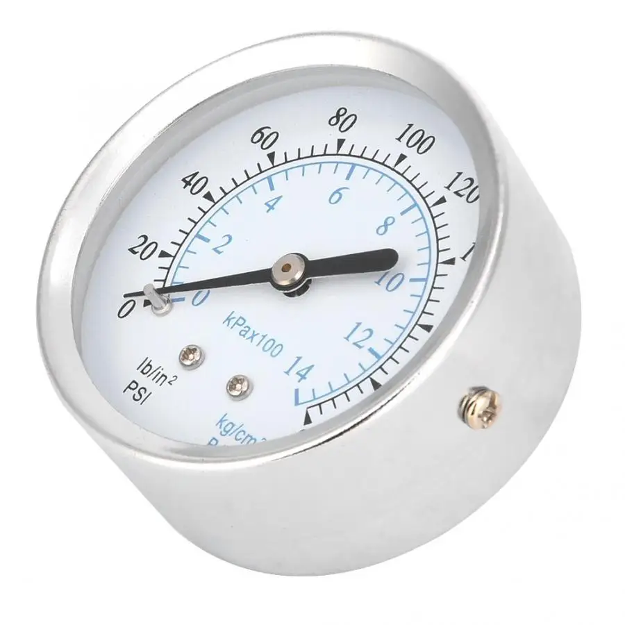 0-200psi Dual Scale Pressure Gauge 1/8NPT Back Connection Digital Pressure Meter