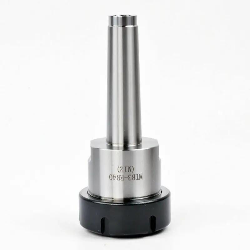 

1pc MTB3-ER40 M12 Chuck Holder Taper MT3 ER40 Milling Collet Silver Replacement