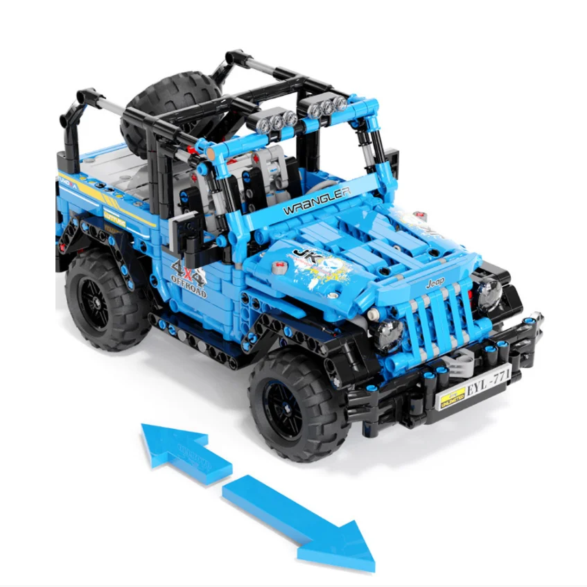 PUXIDA 876PCS Super Racing Sports Technical Car Model Building Blocks City Remote Control Technique Vehicle Bricks Toys For Kids