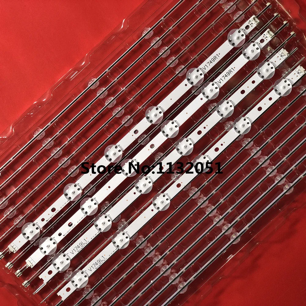 Новинка, партиями по 5 комплектов = 20 шт. светодиодный полосы для LG 49UV340C 49UJ6565 49UJ670V V17 49 R1 L1 ART3 2862 2863 6916L-2862A 6916L-2863A