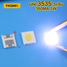 TKDMR, 50 шт., 2 Вт, 6 в, 3535 ТВ, подсветка, светодиодный SMD диоды, холодный белый ЖК-телевизор, подсветка, Televisao, ТВ, подсветка, Диодная лампа для ремонта
