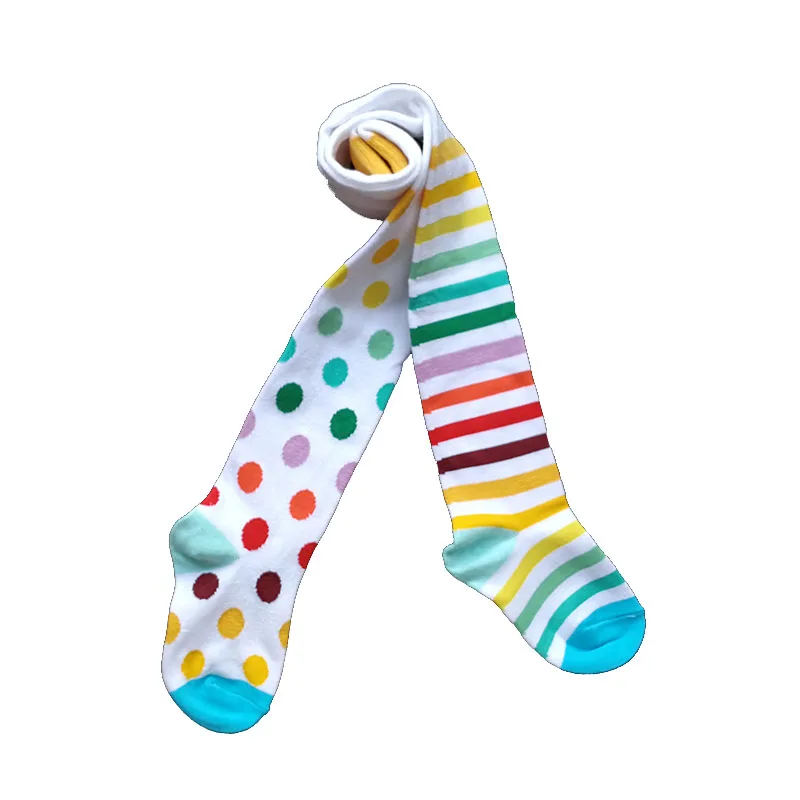 Los niños de primavera y otoño de punto medias de algodón a rayas, para niñas medias niños rayas medias prendas de vestir suaves infantil
