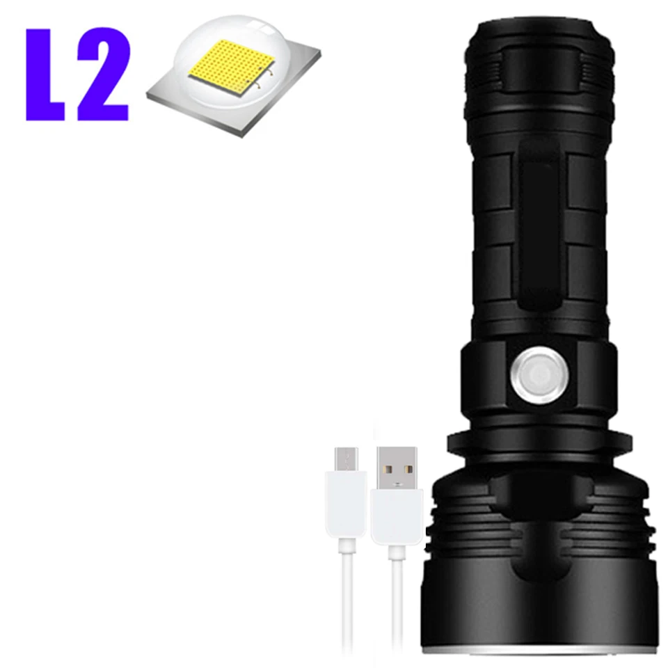 YB07 XHP70 супер мощный светодиодный фонарь XM-L2 тактический фонарь USB Перезаряжаемый Linterna водонепроницаемый фонарь ультра яркий фонарь - Испускаемый цвет: Option A