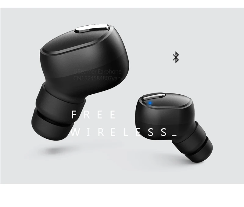 UBeamer TWS мини настоящие беспроводные стерео наушники Bluetooth V5.0 шумоподавление Высокая чувствительность контроль за рубежом