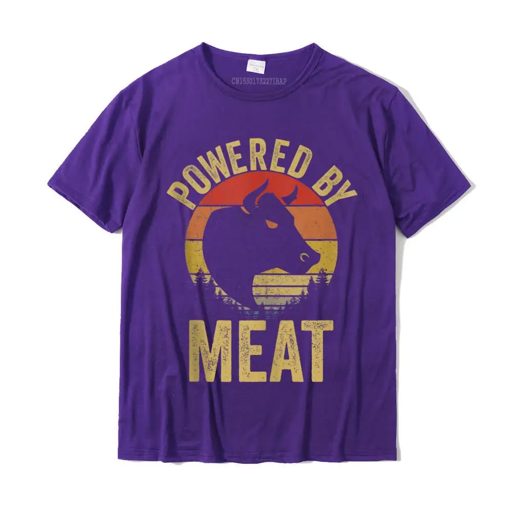 Printed Pure Cotton Men Short Sleeve Tops Shirt Customized VALENTINE DAY T Shirt Casual T Shirt 2021 New O Neck Vintage Powered By Meat Carnivore Meat Eater Tank Top__27015 purple