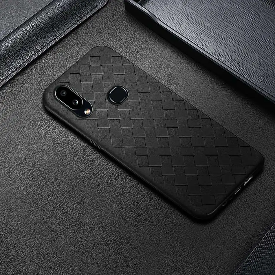 Роскошный тканевый чехол для samsung Galaxy A10S, чехол, силиконовый мягкий ТПУ чехол для телефона samsung A10s A 10s A107F A107 SM-A107F - Цвет: Black