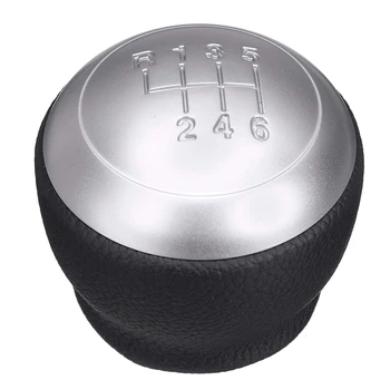 

NEW-6 Speed Car Mt Leather Gear Shift Knob Lever Shifter Handle Stick for Hyundai for Santa Fe for Kia K5