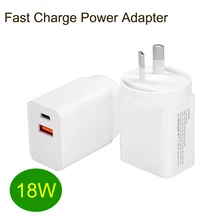 1 шт. Тип C адаптер питания USB3.0 адаптер быстрое зарядное устройство мульти напряжение QC 3,0 Быстрая зарядка PD планшет настенное зарядное устройство 18 Вт