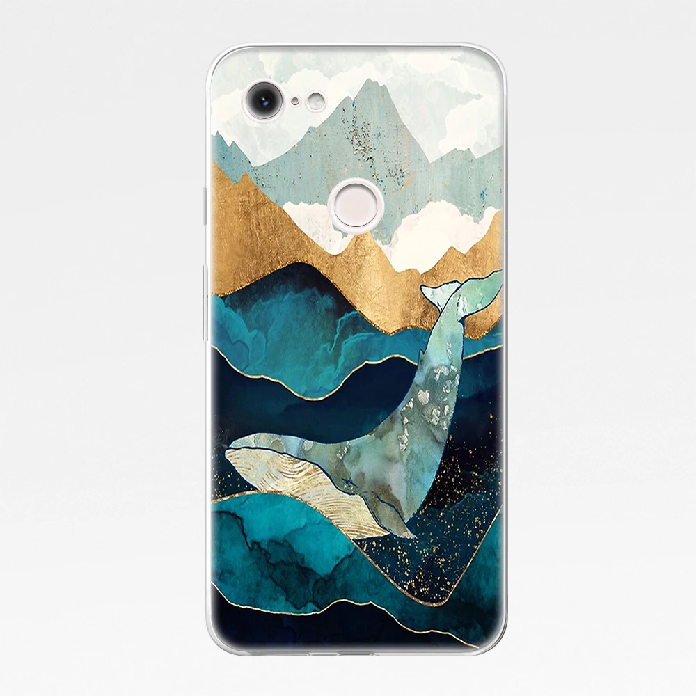 Painting Landscape Coque for Google Pixel 5 4 4a 3 3a 2 XL Soft TPU Silicone Phone Cases For Pixel 6 Pro 4XL 3XL 2XL Cover Funda