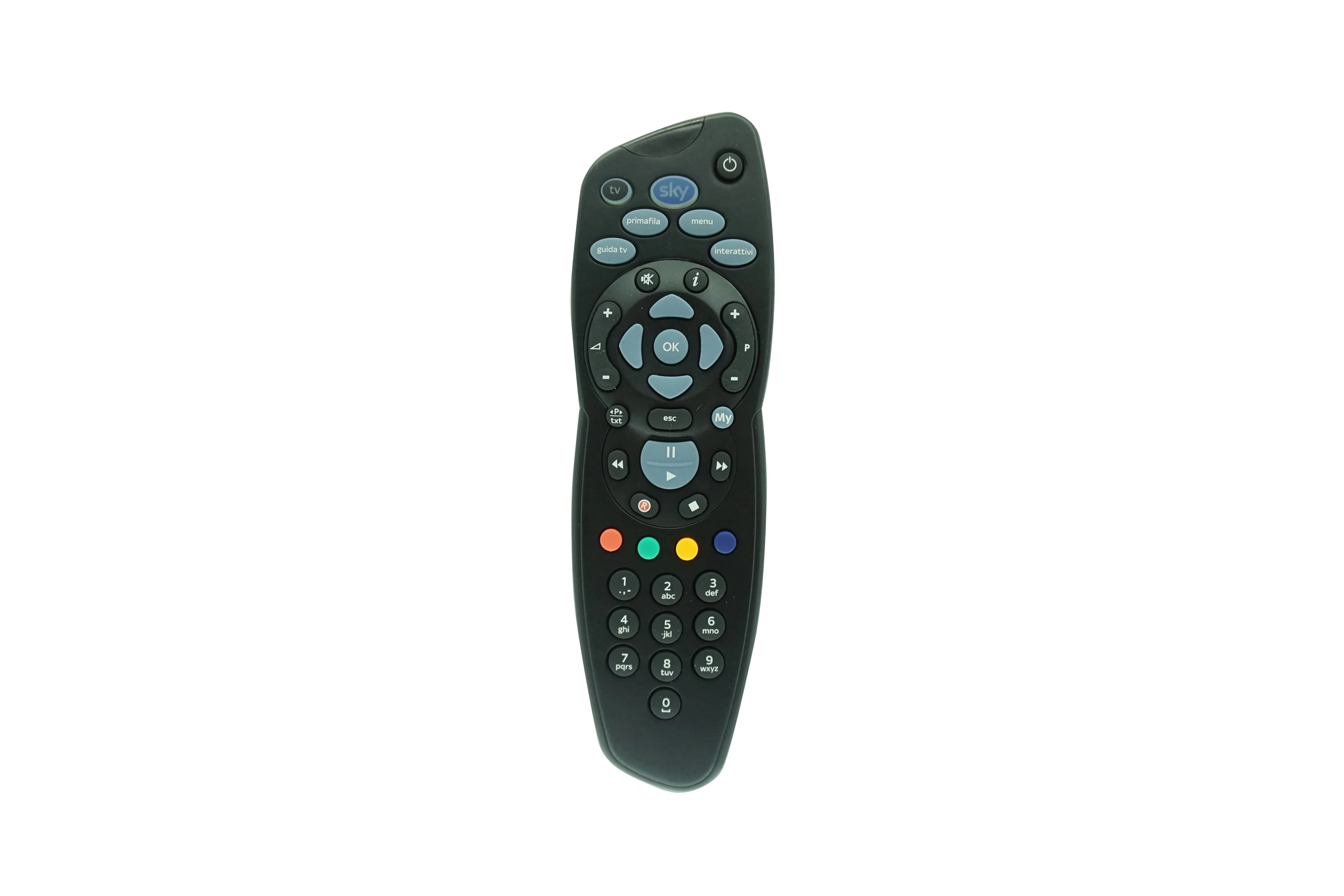 Telecomando Per Sky Urc1657-01-01R00 Ricevitore S3F80Kbx1Q-C0Cb Sky + Hd Plus Box Tv