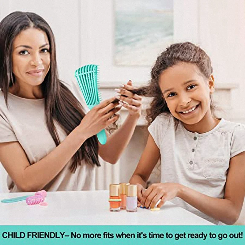 

Detangling Brush Set, Hair Detangler for Afro American Textured 3A to 4C Kinky Wavy for Wet/Dry/Long Thick Curly Hair