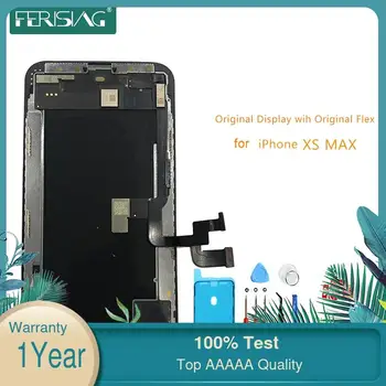 

XSMax OEM LCD Display With Flex For iphone XS MAX LCD Screen Display Factory Part Glass Touch Panel Digitizer Assembly Complete