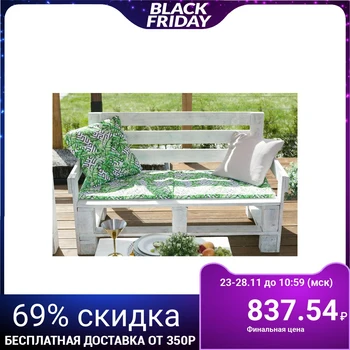 

Pillow for a three-seater bench "Ethel" Geometry, 45 × 150 cm, reps impregnated with VMGO, 100% cotton