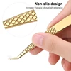 Makeup Professional Eyelashes Tweezers High Precision Stainless Steel Fan Lash Eyebrow Tweezer 3D Volume Eyelash Extension Tools 3
