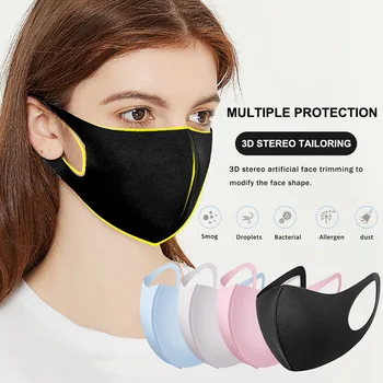 

3Pc Mouth Mask Anti Dust Mask Activated Carbon Windproof Face MasksWashable Dustproof Reusable for Adult Kids