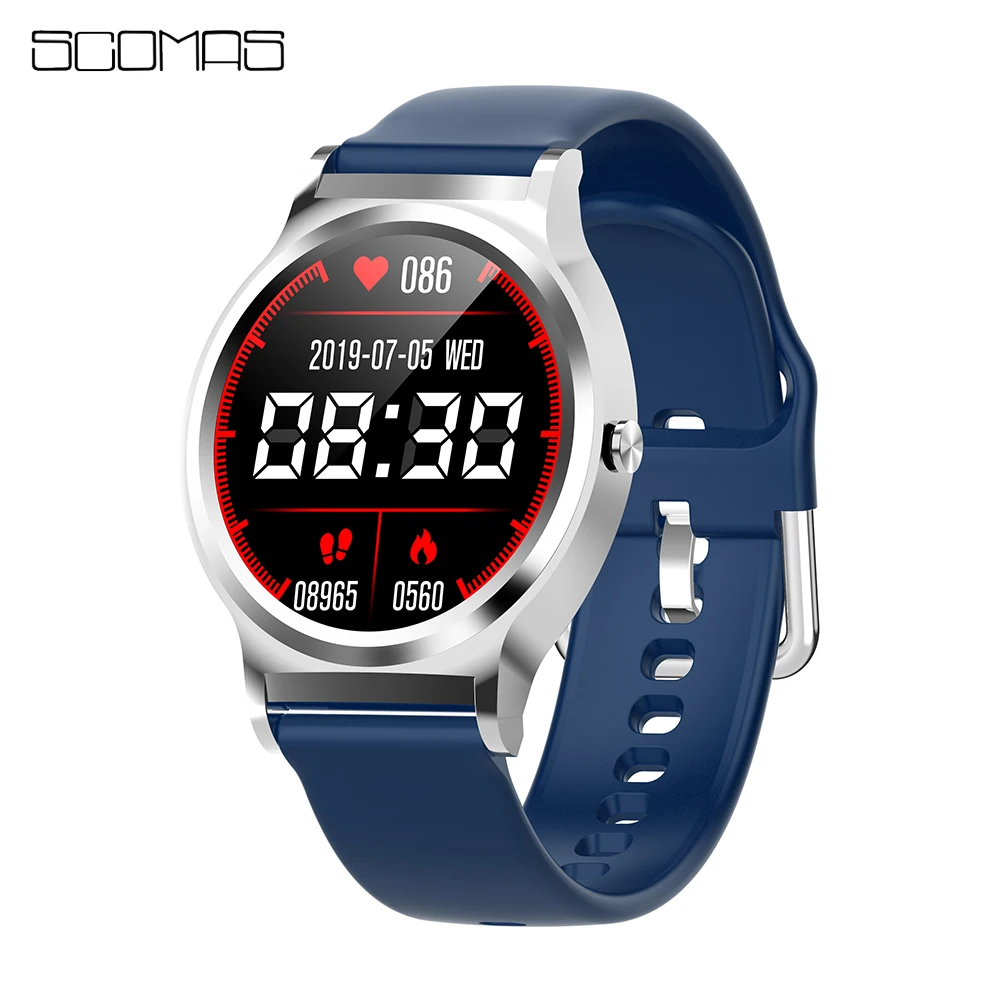 

SCOMAS 2019 Bluetooth Smart Watch Men Blood Pressure Round Smartwatch Women Watch Waterproof Sport Tracker WhatsApp For Android