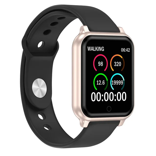 Смарт-часы Vwar B58 для мужчин и женщин, мониторинг сердечного ритма, кровяного давления, B57 Plus, Q9, P68, Смарт-часы, фитнес-трекер для iPhone, Xiaomi - Цвет: Золотой