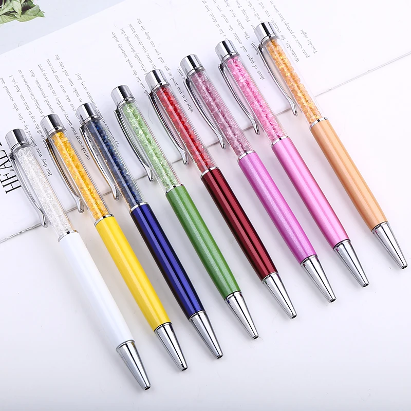 Metal Luxury Ballpoint Pen Crystal Diamond Cute Roller Ball Point Cool Ballpen Novelty School Office Stationary Stationery Thing