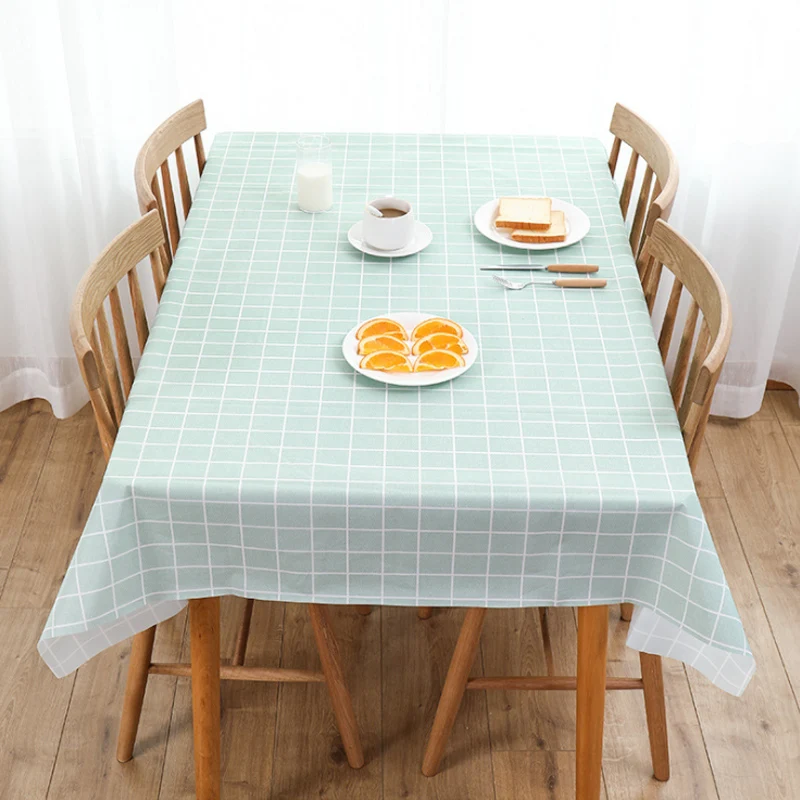 PVC Tablecloth Wipe Clean Table cloth Covers Plastic Disposable Rectangle Party 