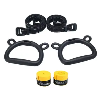 

Gymnastic Rings Children Adult Pull Up Exercise Training Adjustable Strap Handle For Home Gym Outdoor Kindergarten new
