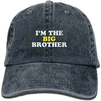 

YELOFISH Adult I'm The Big Brother Cotton Denim Baseball Cap Adjustable Hat