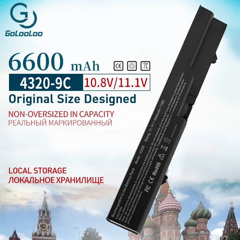 11,1 V 6600 мА/ч, Батарея для hp 420 425 4320 т 620 625 ProBook 4320s 4326s 4321S 4325s 4520s 4525s для COMPAQ 320 321 325 326 420