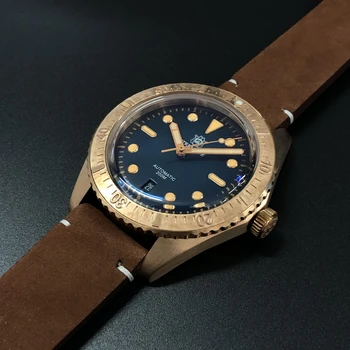 

Steeldive SD1965S CUSN8 Bronze Dive Watch Bronze Bezel NH35 200m Dive Watch Men Sapphire Crystal