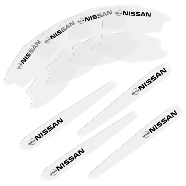 8pcs Car Door Handle Sticker Automotive Stickers For Nissans Tiida Sylphy Teana Note X-Trail 1 2 T31 T32 Serena Almera Qashqai For Nissan