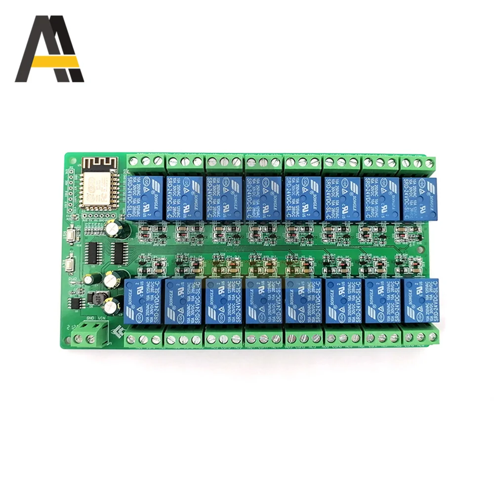 ESP8266 Wi-Fi 16-канальный релейный модуль головного устройства плата разработки