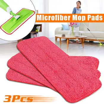 

3Pcs Mop Head Floor Cleaning Replacement Cloth Microfiber Replacement Mop Pad Paste Cloth Cover Home Spray Water Spraying Flat