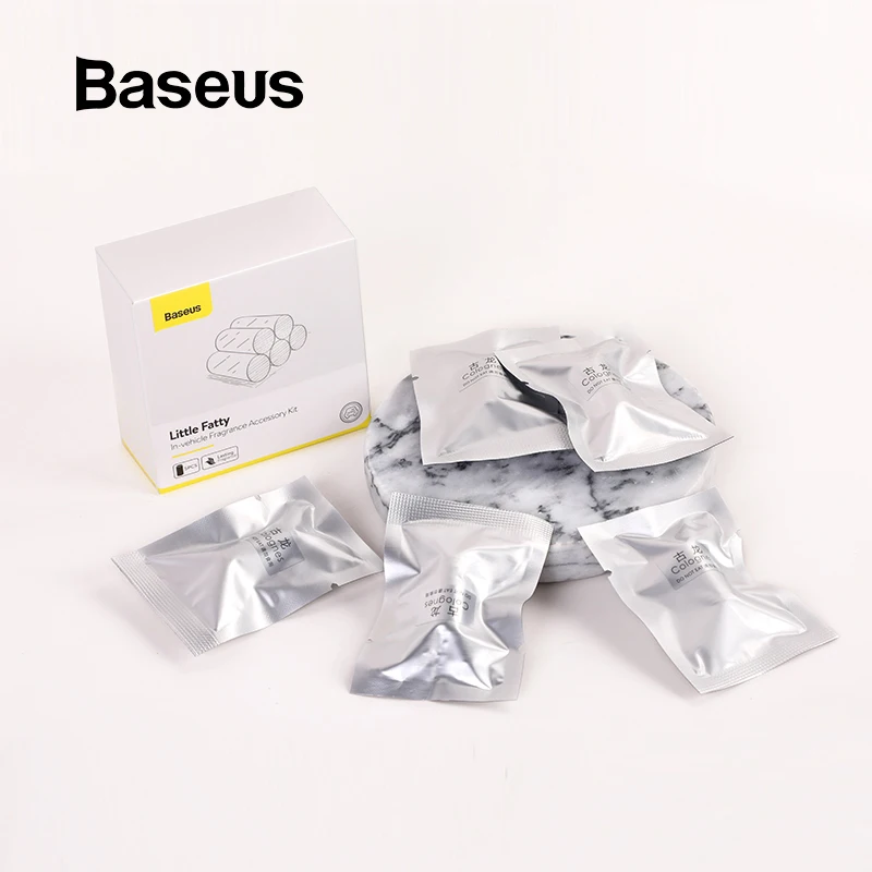 5pcs Refills Baseus 5 шт. заправки длительный для автомобиля освежитель воздуха твердые духи автомобиля - Название цвета: 5pcs Refills