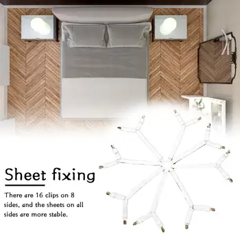 

Sheet Fixing Strap Bed Sheet Fastener Non-Slip Adjustable Holder Straps