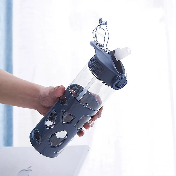 700 мл модные соломенные бутылки для воды с анти-скальдингом случае BPA прыгающая крышка спортивный сок, Кофе Чай походные бутылки