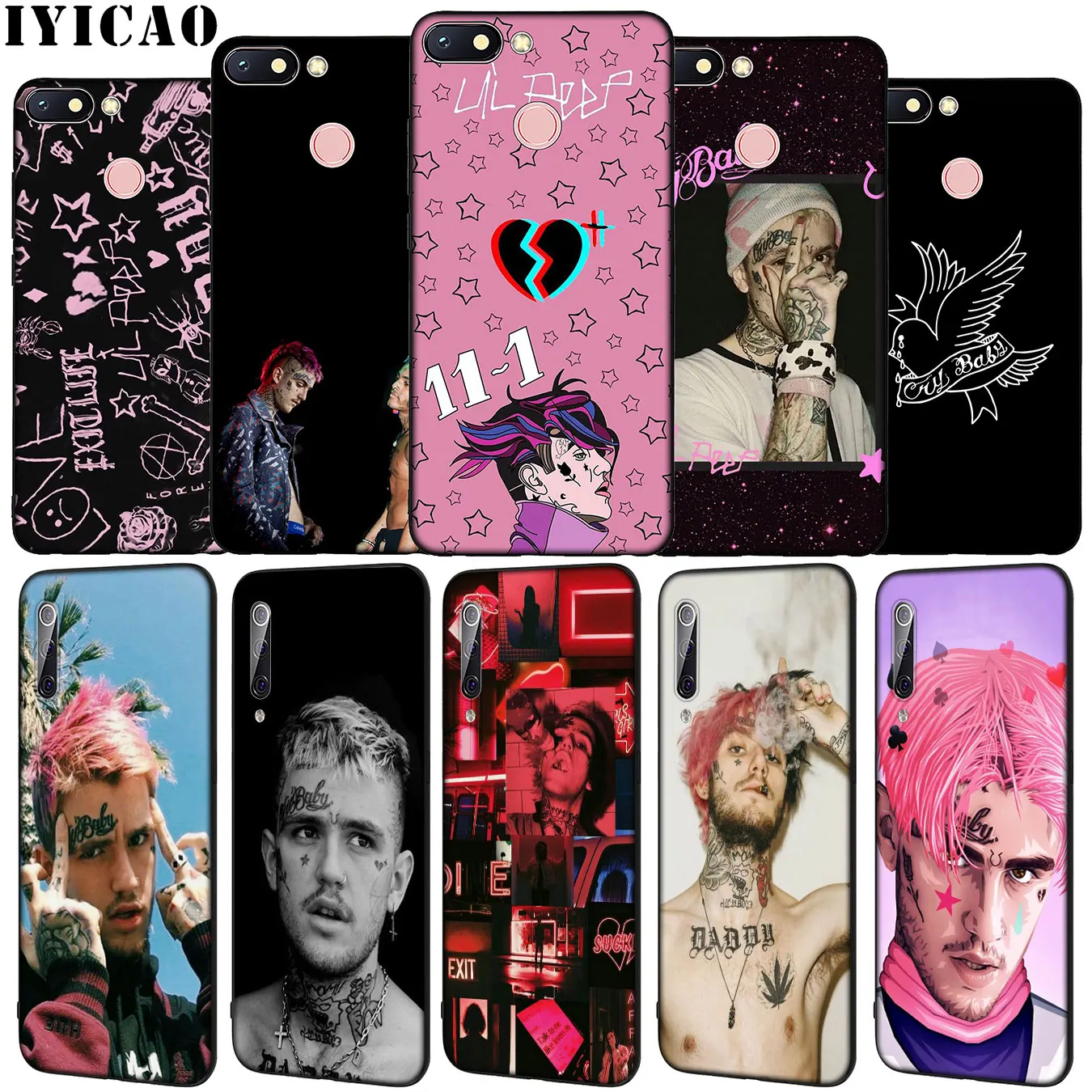 Lil Peep Soft Silicone Phone Case for Xiaomi Redmi Note 8 8T 8A 7 7A 6 6A 5 5A GO S2 K30 K20 Pro Black TPU Cover | Мобильные