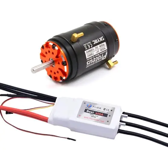 Протея x520 브러시리스 모터 인 러너 730kv 1280kv 워터 쿨링(летчик 400a 포함) rc 보트 용 16 s hv для электроскейта 콤보