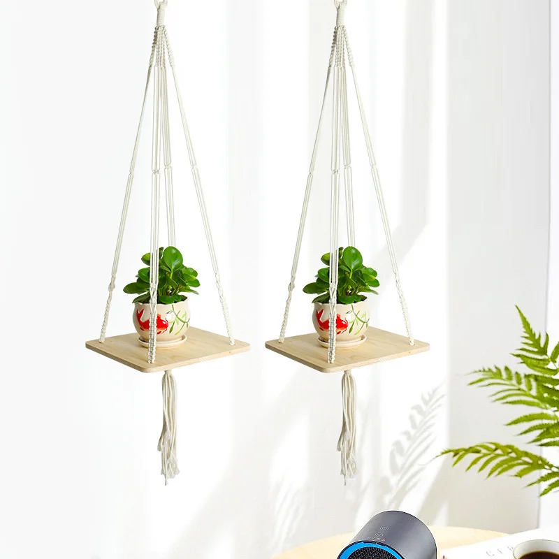 Cesto De Plantas BB FUN HOUSE - Macramé Boho 89cm - Vasos Não Incluídos