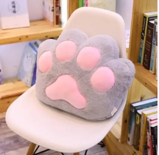 gray pink Игрушек! Милая плюшевая игрушка милый кот лапа котенок Коготь Мягкие подушки для дивана Девочка День рождения Рождественский подарок 1 шт - Цвет: gray pink