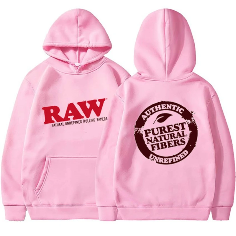 RAW Fashion Hoodie Men's Sweatshirt Polar Fleece Hooded Harajuku Hip Hop Casual Men's Ladies Hoodie High Quality Pullover Hoodie