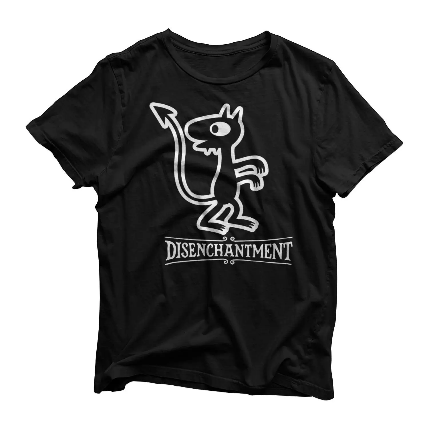 Disenchantment Luci Inspired футболка демон анимация взрослых печати Netflix шоу круглый воротник винтажные мужские футболки