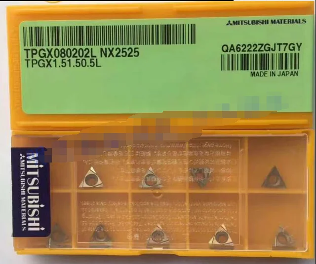10pcs/Box Mitsubishi CNC blade TPGX080202L NX2525 free shipping | Безопасность и защита