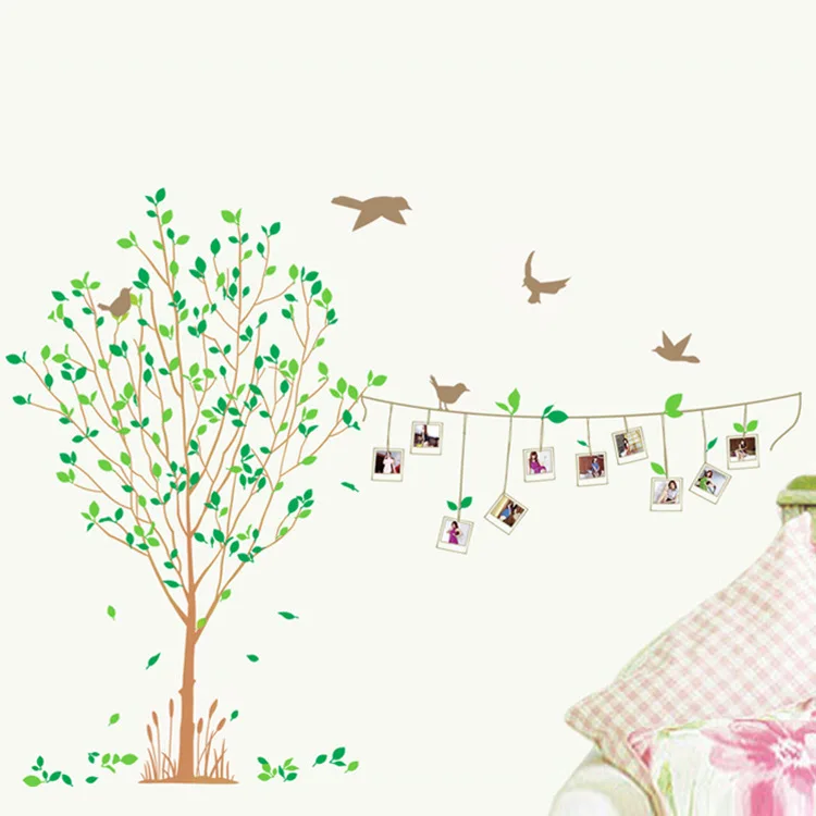 Поперечная граница Горячая клейкая бумага Счастливое дерево юбилей Шу qiang галстук гостиная спальня витрина фото Шу qiang галстук