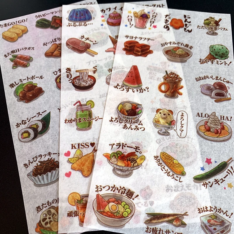Latest Diary Sticker Sakura Planet Sticker DIY Sticker Creative Retro PVC Transparent and Paper Sticker