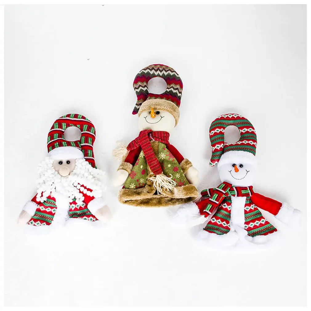 Christmas decorations Santa Claus plush pendant Christmas tree creative pendant doll Christmas decorationSnowman