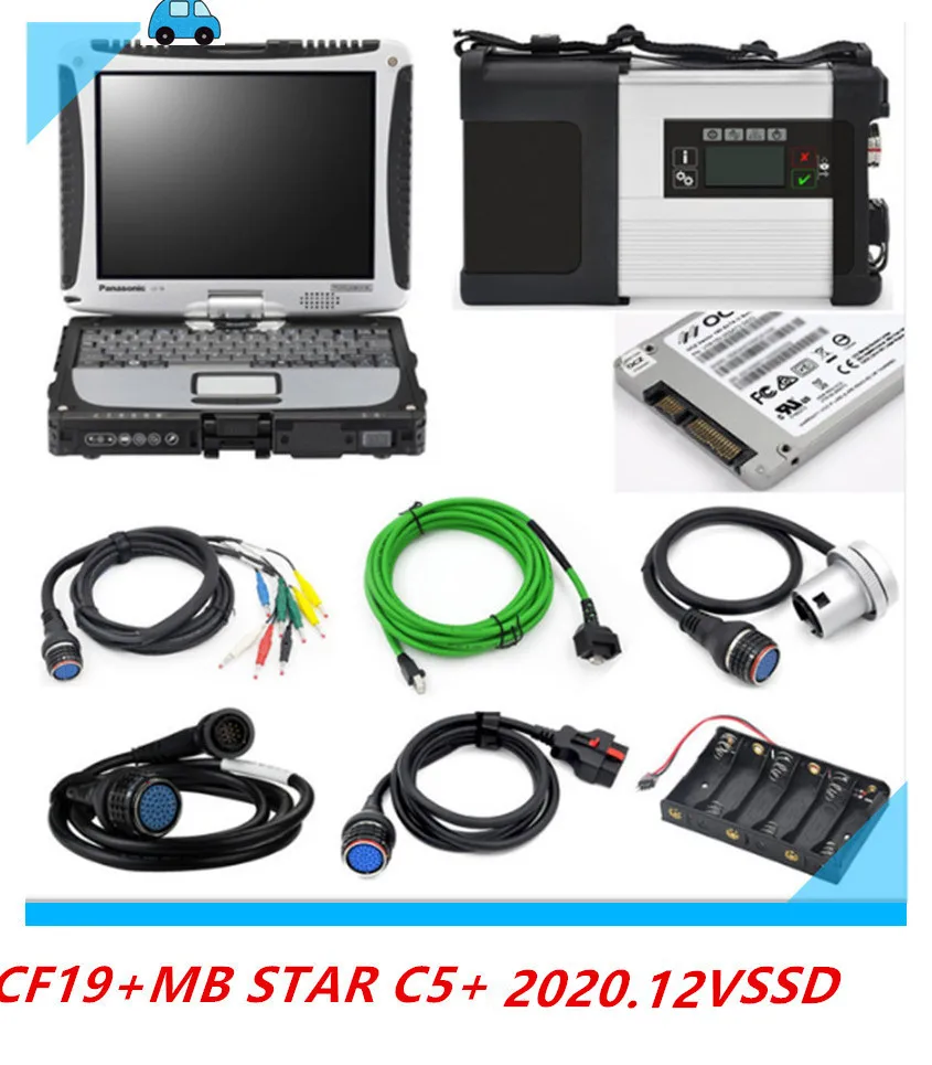 2017 Best Full Chip MB STAR C5 with 2017.12V Software SSD with Toughbook CF19 Diagnostic PC for MB SD C5 Full Set Ready To Use
